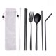 thumbnail image 1 of Juego de vajilla portátil y ligero de 5 piezas para viaje, camping, cocina, hogar, con bolsa de almacenamiento., 1 of 7