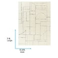 thumbnail image 3 of Livabliss Area Rugs for Living Room, 5x7 Freud Modern Ivory Rug, Bedroom Dining Room Home Decor Stain Resistant Carpet (5'3" x 7'), 3 of 7