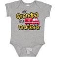 thumbnail image 3 of Inktastic My Grandpa is a Firefighter with Fire Truck Boys or Girls Baby Bodysuit, 3 of 5