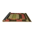 thumbnail image 2 of Ahgly Company Indoor Square Abstract Brown Contemporary Area Rugs, 4' Square, 2 of 4
