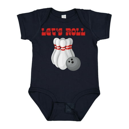 

Inktastic Let s Roll Bowling Gift Baby Boy or Baby Girl Bodysuit