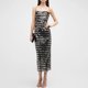 thumbnail image 4 of Vestido Vestido maxi sin espalda para mujer Cuello cuadrado Sin mangas Hombro Clubwear Ropa Cgtredaw Negro T L para Mujer, 4 of 7