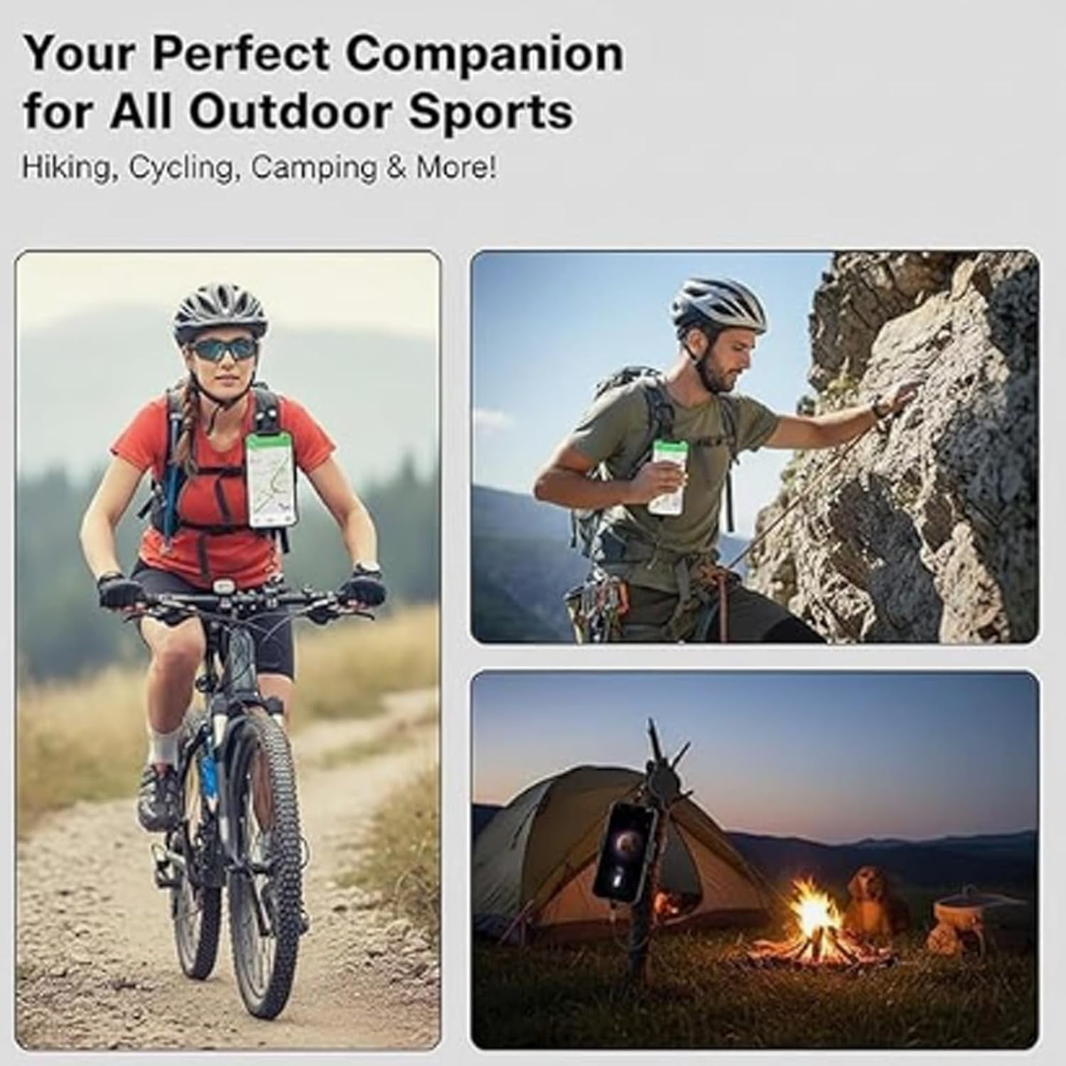 Outdoor Anti-Theft Retractable Phone Lanyard with Carabiner, Anti-Drop Retractable Steel-Cable Phone Holder & Keychain Tether for Commuting, Travel, Outdoor Activities