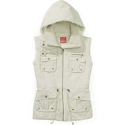 Women's Plus Canvas Vest with Hood