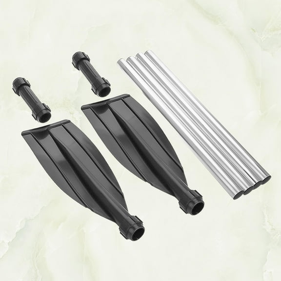 Raindrops  Double Ended Oars Inflatable Boat Aluminum Rowing Canoe Black