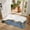 Blue, variant on Scalloped Door Mat 20"x31.5", Snowman Christmas Absorbent Non Slip Front Door Mat, Balls Xmas Botanical Tree Diatomaceous Entryway Rug for Indoor Patio Laundry Room Kitchen Door Entrance