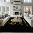 thumbnail image 3 of Rectangle Area Rugs 5 x 8 Ft, Sunflower Non-Slip Residential Carpet, Vintage Botanical Indoor Crawling Mats Runner Rugs for Living Room/Dining Room/Bedroom, 3 of 8