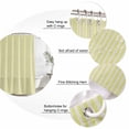 thumbnail image 6 of Yellow Striped Waterproof Fabric Shower Curtain,Modern Simple Farmhouse Beige Vintage Waterproof Fabric Shower Curtain for Bathroom Curtains Bathtubs Shower Curtains with 12 Hooks Extra Long 72x84, 6 of 8