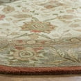 thumbnail image 4 of SAFAVIEH Anatolia Venice Traditional Wool Area Rug, Beige/Rust, 8' x 8' Round, 4 of 10