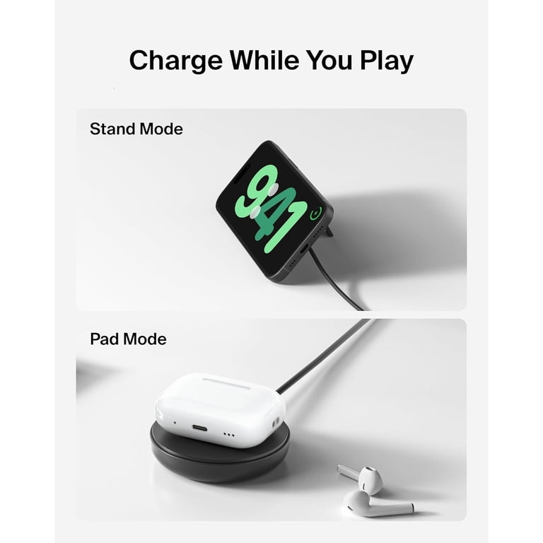 Mayfeel Magnetic Portable Charger, Qi2 Certified 15W Wireless Ultra-Fast Power Bank With 30W Wired Power, A 10,000mAh Battery Pack With A U-Shaped Stand, Compatible With IPhone 16/15/13/12 Series