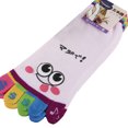 thumbnail image 4 of Toe Socks for Womens Five Finger Ankle Socks Cartoon Socks Breathable Cotton Socks Funny Novelty Short Socks Gifts, 4 of 8