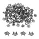thumbnail image 1 of Uxcell 100 Pcs Remaches de Pirámide Cuadrada, 8mm Picos de Metal de Cuatro Garras para Decoración de Cuero, Ropa, Zapatos, Chaquetas, Manualidades DIY, Jeans, Bolsas, Negro, 1 of 6