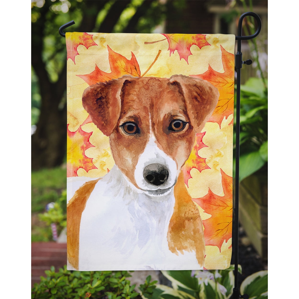 Carolines Treasures BB9950GF Jack Russell Terrier Fall Flag Garden Size  Small multicolor