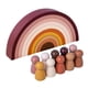 thumbnail image 2 of 2xWooden Rainbow Nesting Juguetes Educativos Juguetes Para Bebés Para Niños Pequeños CUTICAT Bloque de apilamiento de arcoíris, 2 of 8