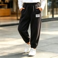 thumbnail image 6 of Edvintorg Winter Sweatpants for Girls Fashion Elastic Waist Casual Corduroy Joggers Pants with Pockets Girls Clothes 1-13 Years, 6 of 7