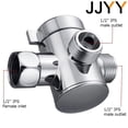 thumbnail image 5 of JJYY 1PC/2Pcs Multifunction 3-Way Shower Head Diverter Valve - G1/2 Three-Function Switch Adapter Connector, Universal Shower System for Handheld Showerheads and Fixed Sprays, 5 of 8