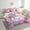 White Pink, variant on 7pcs Cartoon Penguin Twin Comforter Set for Kids Boys Girls Beach Themed Bedding Comforter Sets, Antarctic Animal Bed in a Bag Cute Wildlife Bedding Set, Coastal Sea Ocean Marine Bed Sheets Set
