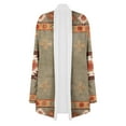 thumbnail image 5 of Uhndy Jackets for Women, Women Ethnic Retro-print Autumn And Winter Loose Long-sleeved Cardigan Vintage Geometric Print Coat Winter Coats Christmas Gifts for Women, 5 of 6