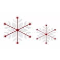 thumbnail image 2 of Home Decorative Snowflake (Set of 2) 16"H, 22"H Iron, 2 of 2