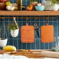 thumbnail image 2 of xianlin-KITCHENAID Ribbed Soft Silicone Pot Holder 2-Pack Set, Honey, 7"x9", 2 of 4