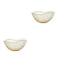 thumbnail image 4 of kurtrusly Sturdy And Durable Metal Fruit Baskets Large Capacity Open Wire Exquisite Appearance Wide gold Straight large 2Set, 4 of 6