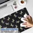 thumbnail image 4 of Long Mouse Pads for Desk,Black Cartoon Unicorn Pattern Desk Mats on Top Of Desks, Desk Mouse Pad Extra Large with 3mm Non-Slip Base and Stitched Edge for Gaming,Office,Work,Home 31.5"x11.8", 4 of 6