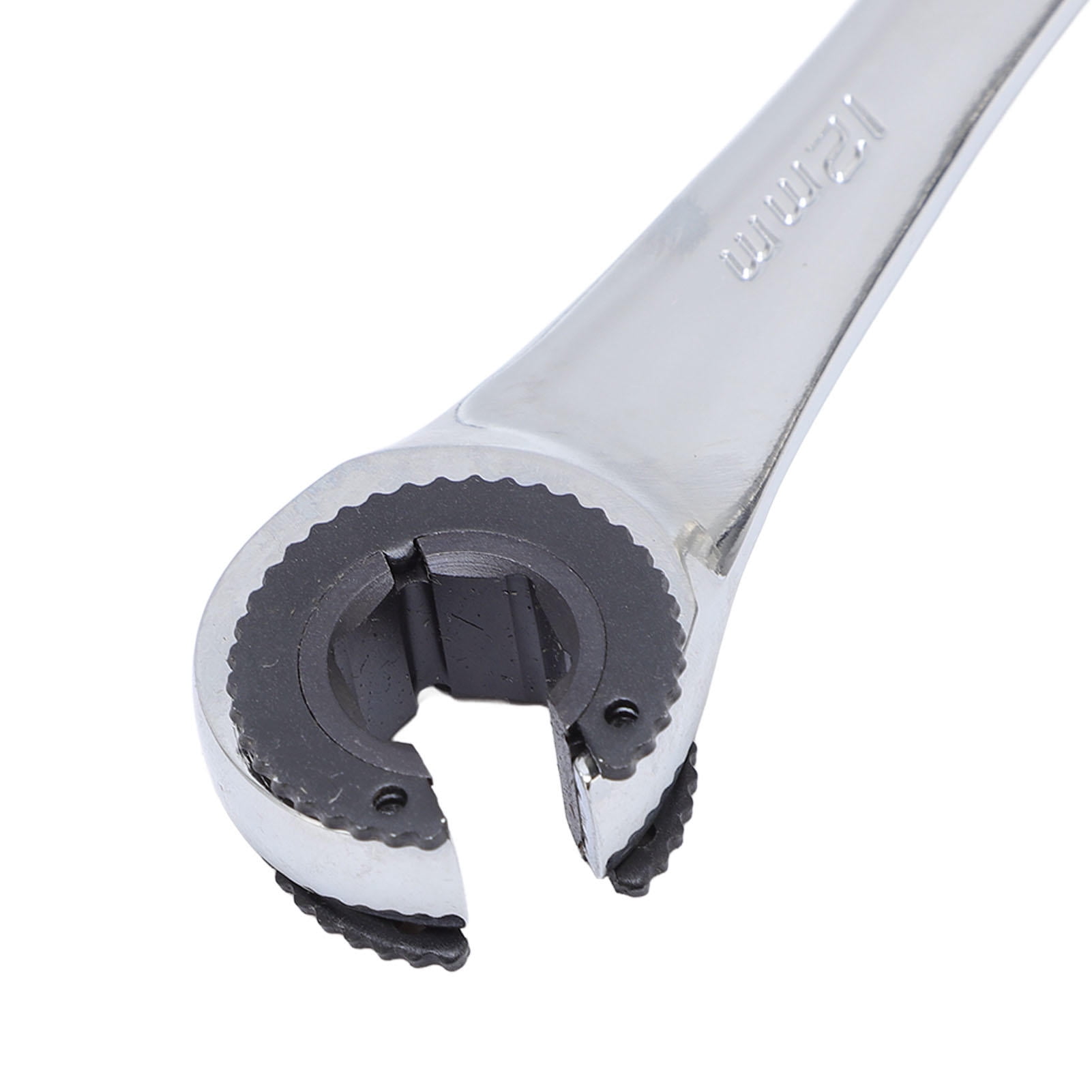 Yajisi 4Pcs Ratcheting Wrench Set, 10-17mm Metric Open Flex Head Adjustable Wrench for Fuel Brake Air Conditioning Lines Nuts, 7.9x3.9x0.8 Inches