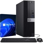 Restored Dell Windows 11 Desktop Computer OptiPlex 7040 SFF PC Intel Quad-Core i5-6500, 32GB Ram, 256GB NVMe SSD, Built-in WiFi (Refurbished)