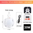 thumbnail image 4 of Solar Camping Light With LED Lantern  Portable Tent Lamp With Hanging Hook  Folding LED Football Bulbs Rechargeable USB Desk Lights For Home  Office  Tent  Car  Emergency Outages, 4 of 11
