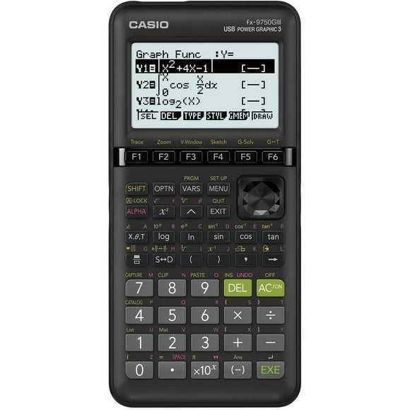 Casio fx-9750GIII Black Graphing Calculator (Renewed)