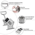thumbnail image 4 of Veryke French Fry Cutter, Stainless Steel Potato Chipper with Suction Feet, 3/8", Silver, 4 of 6