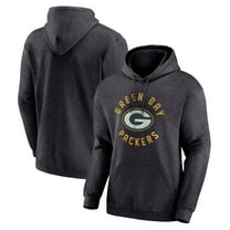 Men's Fanatics Heather Charcoal Green Bay Packers Only Option Pullover Hoodie