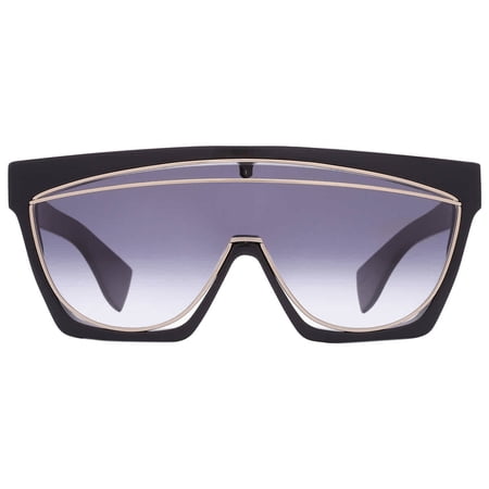Loewe LW40012I 05B 00mm Shield Sunglasses for Women's Black Gold