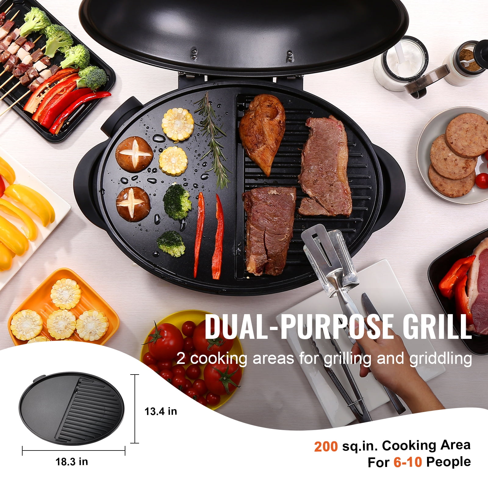Smart-Enabled Electric Grills : Current Model G Dual-Zone Electric Grill