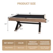 Roromall 7 FT Pool Tables, Wooden Billiards Table with with Balls and Cues, Complete Billiards Set for Family