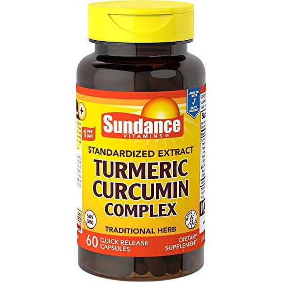 Sundance Turmeric Curcumin Complex Quick Release Capsules, 60 Count