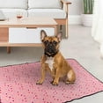 thumbnail image 3 of Uuowzo Pet Blanket Dog Bed Mat Flannel Thickened Accessories Keep Warm In Winter Sleeping for Sofa Cushion Home Rug Supplies Gifts for Friends Family, Pink, 3 of 5