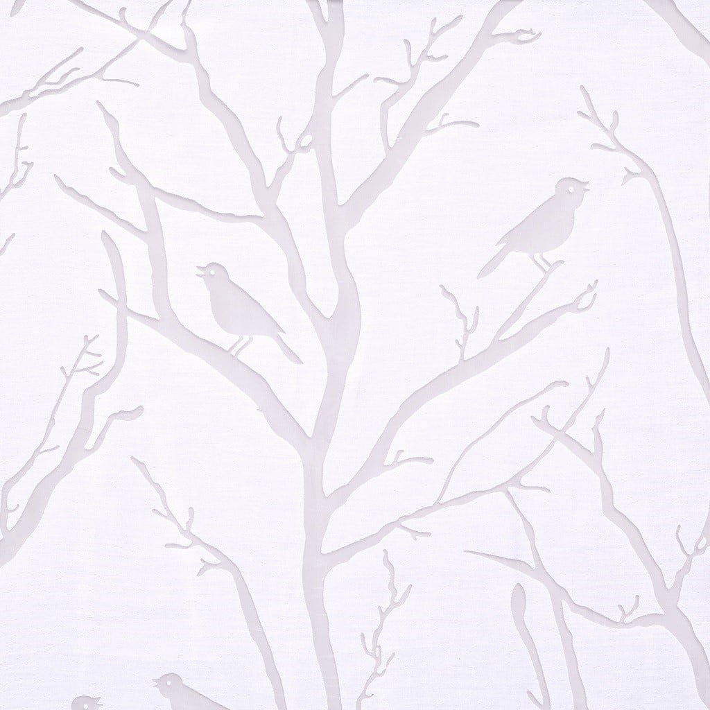 MAYEERTY Grommet Top Sheer Bird on Branches Burnout Window Curtain(Only 1 Pc Panel)