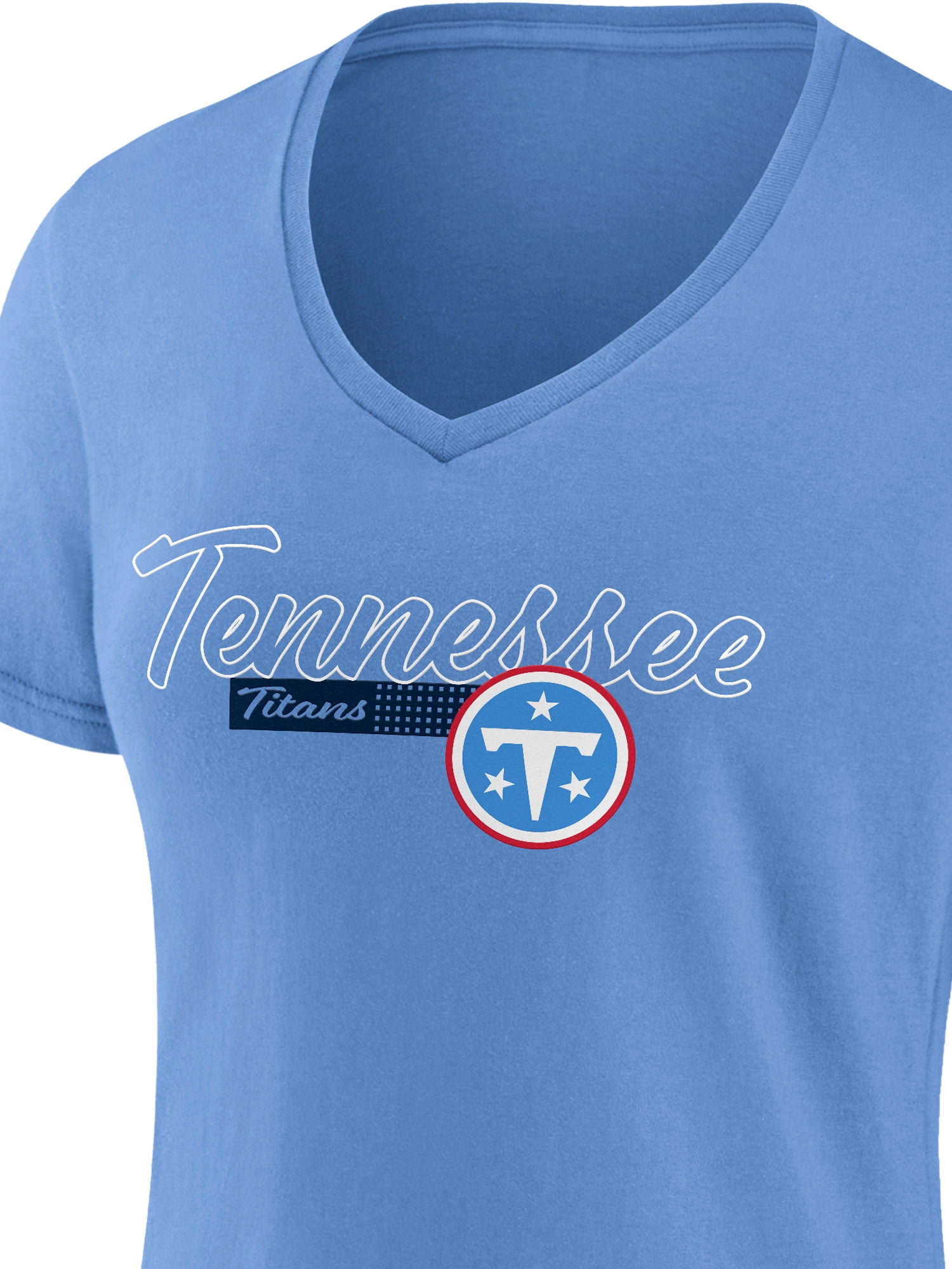 NFL Tennessee Titans Women's Cotton Blue Short Sleeve T-Shirt