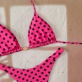 thumbnail image 7 of Glisme Dark Gray Bikini Sets For Women Polka Triangle Bikini Two Piece Swimsuit For High Waisted Beachwear Slim Fit Swimwear, 7 of 7