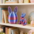thumbnail image 2 of 1/3PCS 3D Printed Easter Eggs with Bunnies Inside Rabbit Egg, Easter BasketStuffers, Easter Gifts Home Executive Desk Decor, Surprise Rabbit Eggs, 2 of 7