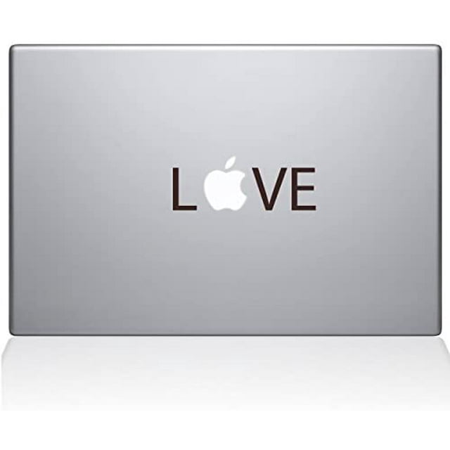 The Decal Guru Love Apple MacBook Decal Vinyl Sticker - 13" MacBook Pro (2016 & Newer) - Brown (0203-MAC-13X-BRO)