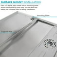 thumbnail image 2 of Luxrite 2x4 FT Surface Mount LED Flat Panel Light, 3 Color Selectable, 5000 Lumens, Dimmable, 120-277V, Damp Rated, UL Certified, 2 of 7