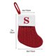 thumbnail image 3 of Seyotauo Knitted Wool Christmas Stocking With Embroidered Letter 7 inch People's Candy Gift Bag Festive Christmas Decorations For Fireplace Tree Hanging Holiday Gift Holder, 3 of 5