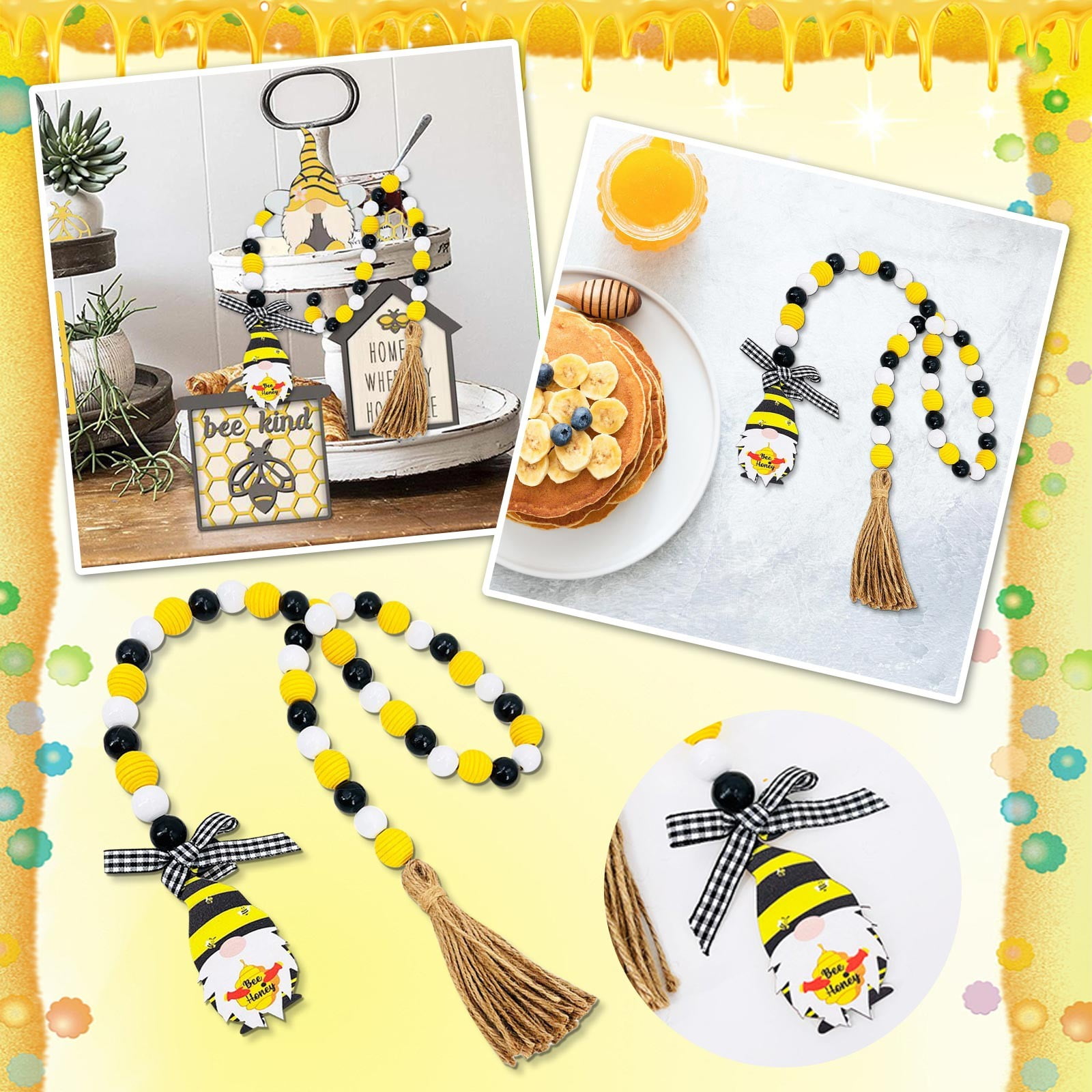 Bee Creative Honeycomb Decorations Crafts Be Combined Bee Wooden