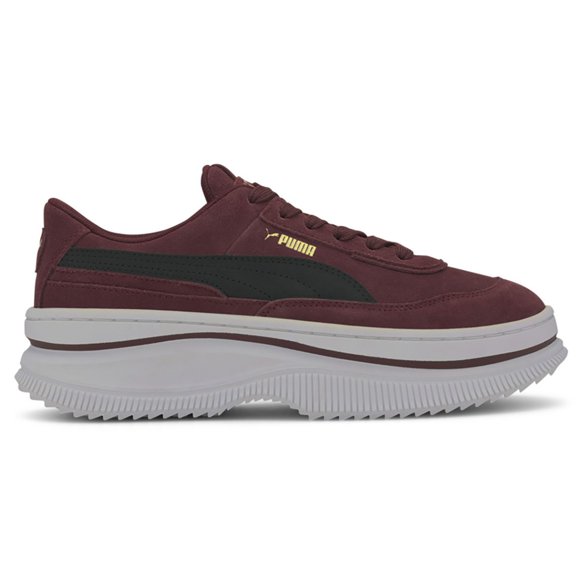 PUMA Women's Deva Burgundy/Puma Black Suede Sneakers 37242306<span> - </span>8