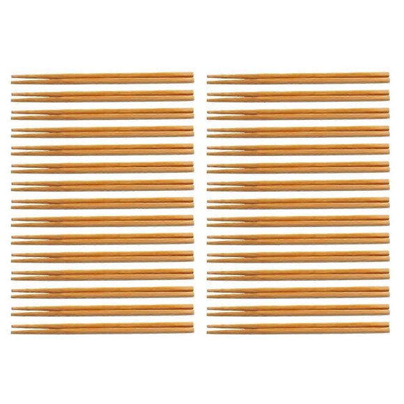30 Pairs Wooden Chopsticks Non-Slip Reusable Lightweight Chinese Noodle Chopsticks