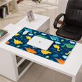 thumbnail image 3 of Long Mouse Pads for Desk,DarkBlue Cartoon Dinosaurs Leaves Clouds Desk Mats on Top Of Desks, Desk Mouse Pad Extra Large with 3mm Non-Slip Base and Stitched Edge for Gaming,Work,Home 31.5"x15.7", 3 of 5