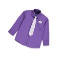 thumbnail image 2 of Kids World Boys' Dress Shirt & Tie (Patterns May Vary) - purple, 16 (Big Boys), 2 of 4