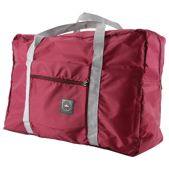 Multifunction Large Capacity Casual Folding Waterproof Luggage Storage Bags Suitcase Handbag Organizer Tote Bag Burgundy